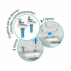 Abattant Rectangulaire PRINCIPAUTE PREMIUM Blanc Siamp -SIAMP Soldes Boutique 1151334 5