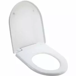 SIAMP Abattant De Toilette Thermoplastique Blanc Wc Suspendu Cuvette Entraxe 150 Mm