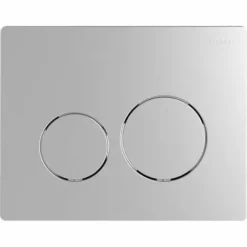 Plaque De Commande Sphère Chromé Mat Brillant Double - INGENIO - Siamp