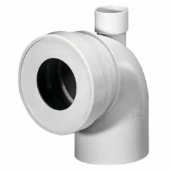 SIAMP Coude De Branchement WC En PVC - Ø 100 Mm - Sans Prise D'aération - Femelle
